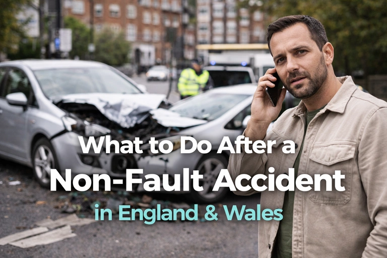 Car accident scene UK — what to do after a non-fault accident